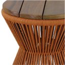 Ver imagem 2 de Mesa de Centro Ampulheta Corda Náutica e Tampo Madeira Trama