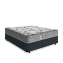 Ver imagem 1 de Cama Box Viúva Tecido Sintético Preto com Colchão de Molas Ensacadas Evolution - Probel - 72x128x188