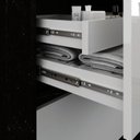 Ver imagem 4 de Gabinete de Banheiro 90cm com Cuba e Espelheira Branco/Portoro