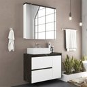 Ver imagem 1 de Gabinete de Banheiro 90cm com Cuba e Espelheira