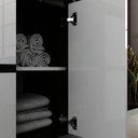 Ver imagem 5 de Gabinete de Banheiro 90cm com Cuba e Espelheira Branco/Portoro