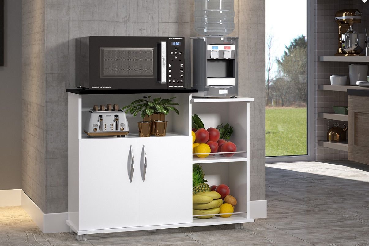 Fruteira Armário Suporte de Micro-ondas e Galão de Água Nicho - 3