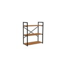 Ver imagem 2 de Estante Baixa Kappesberg 3 Prateleiras Industrial Canela/preto Fosco 85cm X 72cm