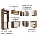 Ver imagem 5 de Armário de Cozinha Completa de Canto 399cm Rustic Branco Glamy Madesa 02