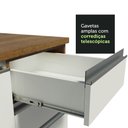 Ver mais imagens de Armário de Cozinha Completa de Canto 399cm Rustic Branco Glamy Madesa 02