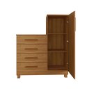 Ver imagem 5 de Comoda Adulto Alta para Quarto Versátil Savana Amadeirada