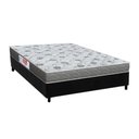 Ver imagem 1 de Cama Box Casal: Colchão Espuma D45 Orthoflex Comfortpedic + Base Crc Suede Black (138x188)