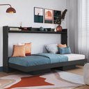 Ver imagem 3 de Cama de Solteiro Articulada para Colchão 188x78cm Multimóveis Cr40129 Grafite