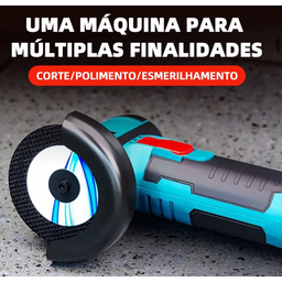 Lixadeira Esmerilhadeira sem Fio Portátil Recarregável com 2 Baterias 12v Cor Azul - 4