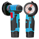 Ver imagem 1 de Lixadeira Esmerilhadeira sem Fio Portátil Recarregável com 2 Baterias 12v Cor Azul