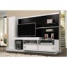 Estante Home Theater para TV LED Gales - Poliman - Branco / Preto - 1