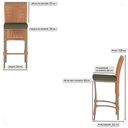 Ver imagem 2 de 7 Banqueta em Alumínio Roma Fendi Corda Náutica Tecido 13
