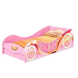 Cama Carruagem Princesa Solteiro Rosa J&A - 2