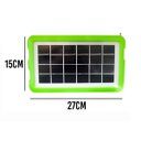 Ver imagem 3 de Luminária Lanterna Painel Solar Rádio Luz Emergência Acampar