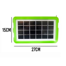 Luminária Lanterna Painel Solar Rádio Luz Emergência Acampar - 3