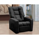 Ver imagem 1 de Poltrona Do Papai Reclinável Irlanda Corino Preto Madelina Decor