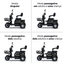 Ver imagem 6 de Triciclo Elétrico - New Smart Pam 1000w - Preto - Plug And Move