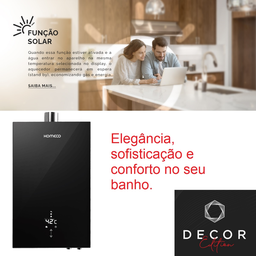 Aquecedor de Água a Gás Komeco Digital Black Decor Edition 21 Litros Preto Bivolt Gás Glp - 6
