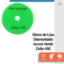 Ver imagem 3 de Kit 5 Disco de Lixa Diamantado Polimento Velcro 100mm Grão 50 - Starfer