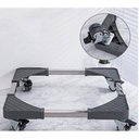 Ver imagem 2 de Carrinho P Fogão Geladeira Gira Fácil Maquina Lavar Aço Inox Carrinho P Fogão Geladeira Gira Fácil M