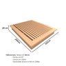 Cama Queen e Cabeceira com 2 Mesas Laterais Mdf sob Medida Cor:carvalho Malva - 4