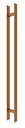 Ver imagem 1 de Puxador Duplo DF 926-Inox 304 - Red Gold - 1,2m