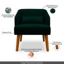 Ver imagem 4 de Kit 02 Poltronas Decorativa Virgínia Veludo Verde - Montanaris Decor Md Montanaris Decor