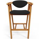 Ver imagem 6 de Kit 02 Banquetas Alta para Cozinha Bancada Bar Sala de Jantar Fixa Cecília L02 Bouclê Preto - Lyam