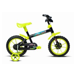 Bicicleta Jack Preto e Verde Limão - Aro 12 - Verden Bike - 6