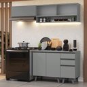 Ver imagem 1 de Armário de Cozinha Compacta 200cm Nice Madesa 13 Cinza