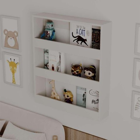 Nicho Organizador Infantil Bambino sem Porta sem Gavetas MDP 70cm Branco