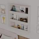 Ver imagem 1 de Nicho Organizador Infantil Bambino sem Porta sem Gavetas MDP 70cm Branco
