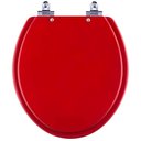 Ver imagem 1 de Tampa de Vaso Sanitario com Amortecedor Convencional Oval Vermelho Fosco