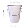 Balde de Plástico Atacado 20 Litros 02 Peças - 6