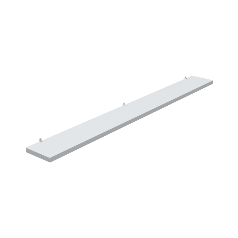 1 Prateleira Branca 90X10 Com Suporte Flutuante Mdf  Organizadora Decoração Cozinha Quarto Banheiro