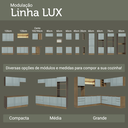 Ver imagem 2 de Armário de Cozinha Compacta 120 x 60 cm Rustic/Cinza Lux Madesa 02