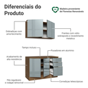 Ver imagem 5 de Armário de Cozinha Compacta 120 x 60 cm Rustic/Cinza Lux Madesa 02