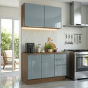 Ver imagem 1 de Armário de Cozinha Compacta 120 x 60 cm Rustic/Cinza Lux Madesa 02