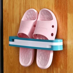 Kit Sapateira de Parede 3 Pares Organizador de 6 Chinelos Pantufa Suporte Multiuso Guarda Roupa - 7