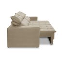 Ver imagem 7 de Sofá Retrátil e Reclinável 3 Lugares 1,90m com Molas Emília Suede Bege Madelina Decor