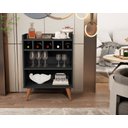 Ver imagem 3 de Aparador Buffet Bar Intense com Adegas e Uma Prateleira - Beauty Móveis:preto