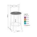 Ver imagem 2 de Kit 2 Banquetas Cromadas Assento Espuma D15 Treparoni Bege