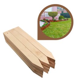 Estacas de Madeira 80cm P/ Cerca Jardim 20 Unidades - 1
