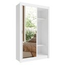 Ver mais imagens de Conjunto Quarto Solteiro com Guarda-Roupa 2 Portas com 1 Espelho e Cômoda Branco Madesa