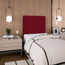 Ver mais imagens de Cabeceira Solteiro 100 Cm com Frame Luna Suede Vinho Artte