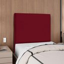 Ver imagem 2 de Cabeceira Solteiro 100 Cm com Frame Luna Suede Vinho Artte