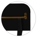 Ver imagem 4 de Prateleira Expositor de Troféus com Suporte para Medalhas Ápice - Dourado/preto