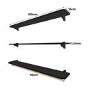 Ver imagem 6 de Prateleira Expositor de Troféus com Suporte para Medalhas Ápice - Dourado/preto