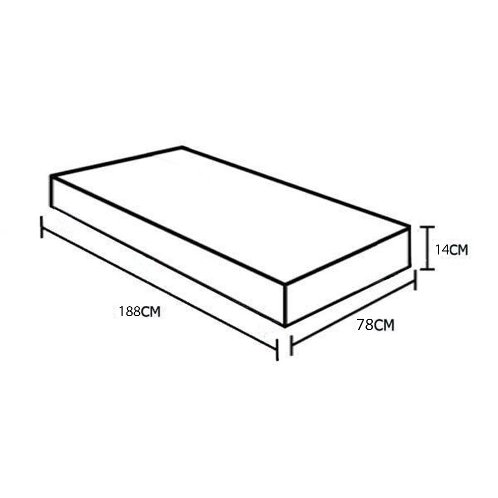 Colchão Solteiro Light Espuma D23 Selado 78x188x14 - 3