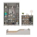 Ver imagem 5 de Quarto Infantil Completo com Minicama Montessoriana Doçura Multimóveis MP4882 Off White Off White